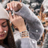 Monochromatisch | 925er Sterlingsilber | Armband mit bösem Blick aus Kristall